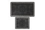 Mijölnir Paisley Djt Juego de alfombras de baño Negro, Antracita, Blanco